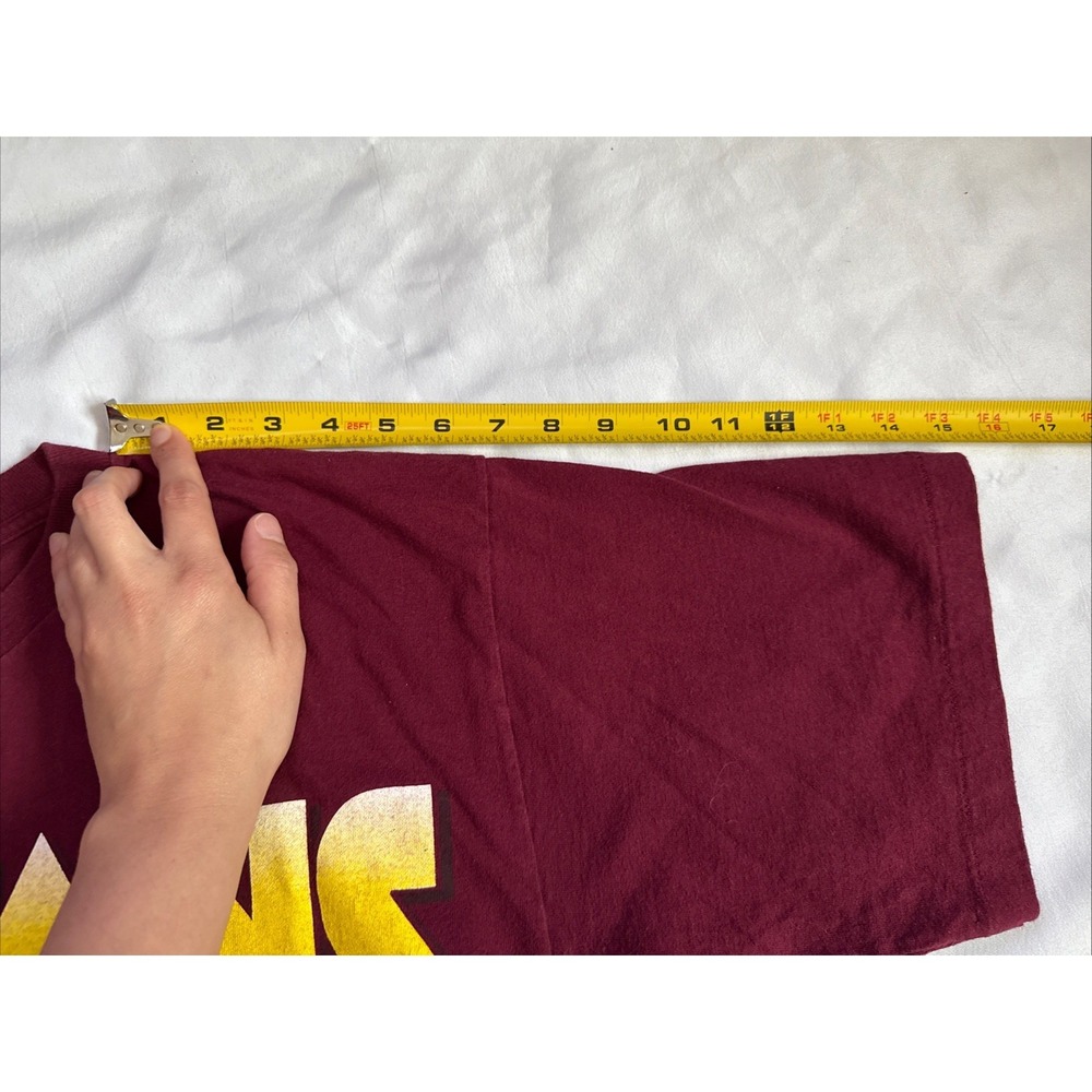 Vintage 90s Riddell Washington Redskins NFL Football Helmet T Shirt Men's Medium - Picture 7 of 11